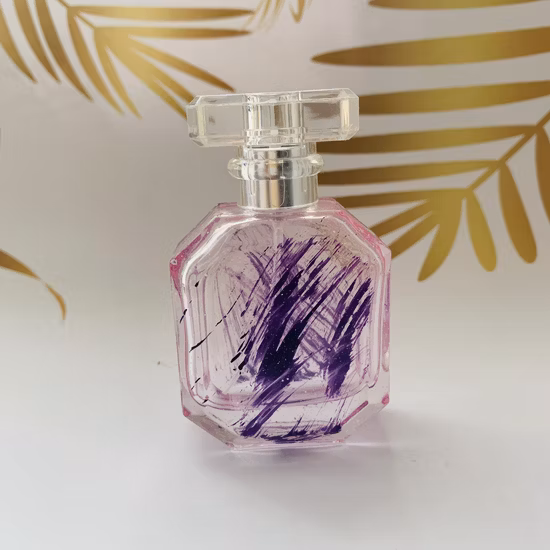 50 ml 100 ml passen quadratische Großhandels-Luxusverpackung leere Sprühglas-Parfümflasche an