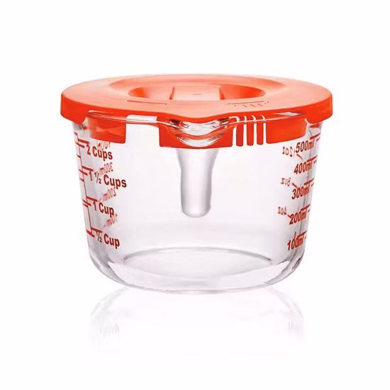 Borosilikatglas-Backmessbecher-Set, Messbecher zum Kochen